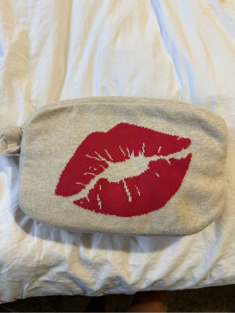 Pink Lemonade ORGANIC COTTON travel blanket and eye mask